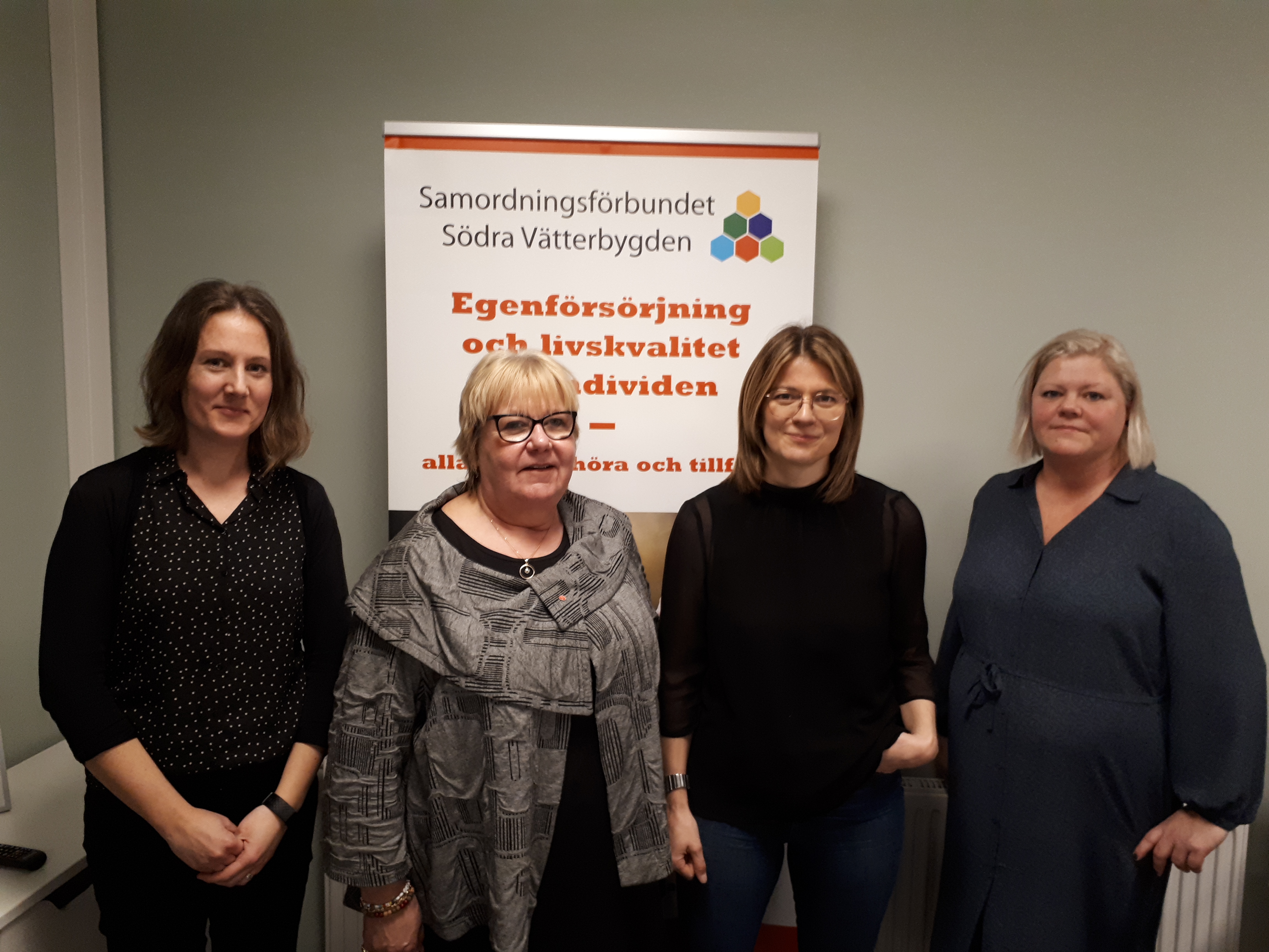 Foto på från vänster Jessica Stark, Marianne Fundahn, Johanna Haraldsson och Anna Petersén